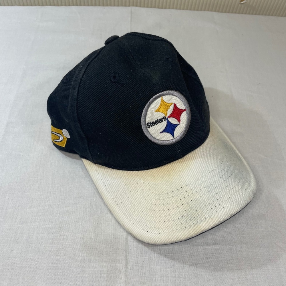 Vintage Sports Specialties Pittsburgh Steelers NFL Hat Black White Two Tone OSFA